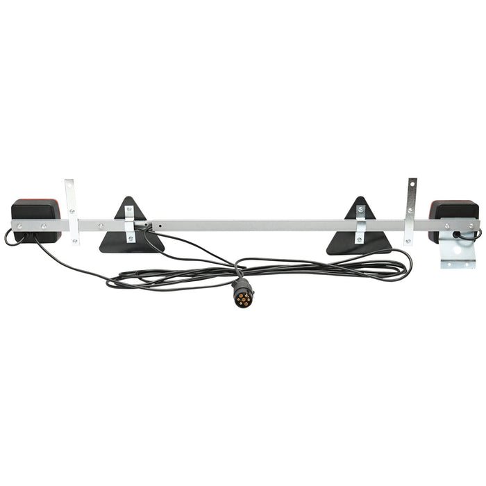 Gancio di traino regolabile 1-1,6 m con lampade, cavo 2,5/6 m e spina a 7 poli Breckner Germany