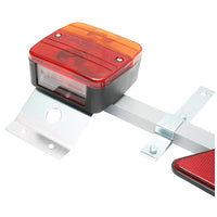 Gancio di traino regolabile 1-1,6 m con lampade, cavo 2,5/6 m e spina a 7 poli Breckner Germany