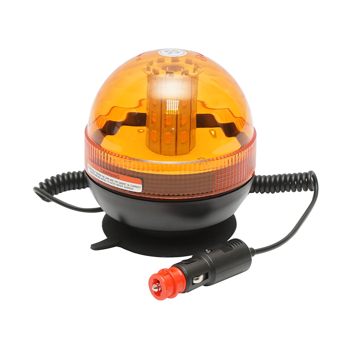 Girofaro LED 12–24V – 3 modalità – base magnetica – IP65