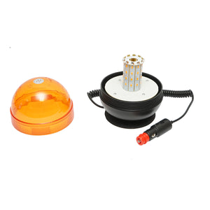 Girofaro LED 12–24V – 3 modalità – base magnetica – IP65