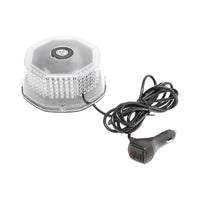 Girofaro LED rotondo con 240 LED – luce gialla, base magnetica, interruttore ON/OFF – 12V/24V Breckner Germany