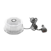 Girofaro LED rotondo con 240 LED – luce gialla, base magnetica, interruttore ON/OFF – 12V/24V Breckner Germany