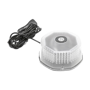 Girofaro LED rotondo con 240 LED – luce gialla, base magnetica, interruttore ON/OFF – 12V/24V Breckner Germany