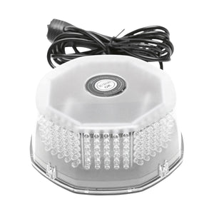 Girofaro LED rotondo con 240 LED – luce gialla, base magnetica, interruttore ON/OFF – 12V/24V Breckner Germany