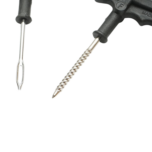 Kit di riparazione per pneumatici tubeless con vulcanizzazione a freddo, completo di cordoncini e adesivo