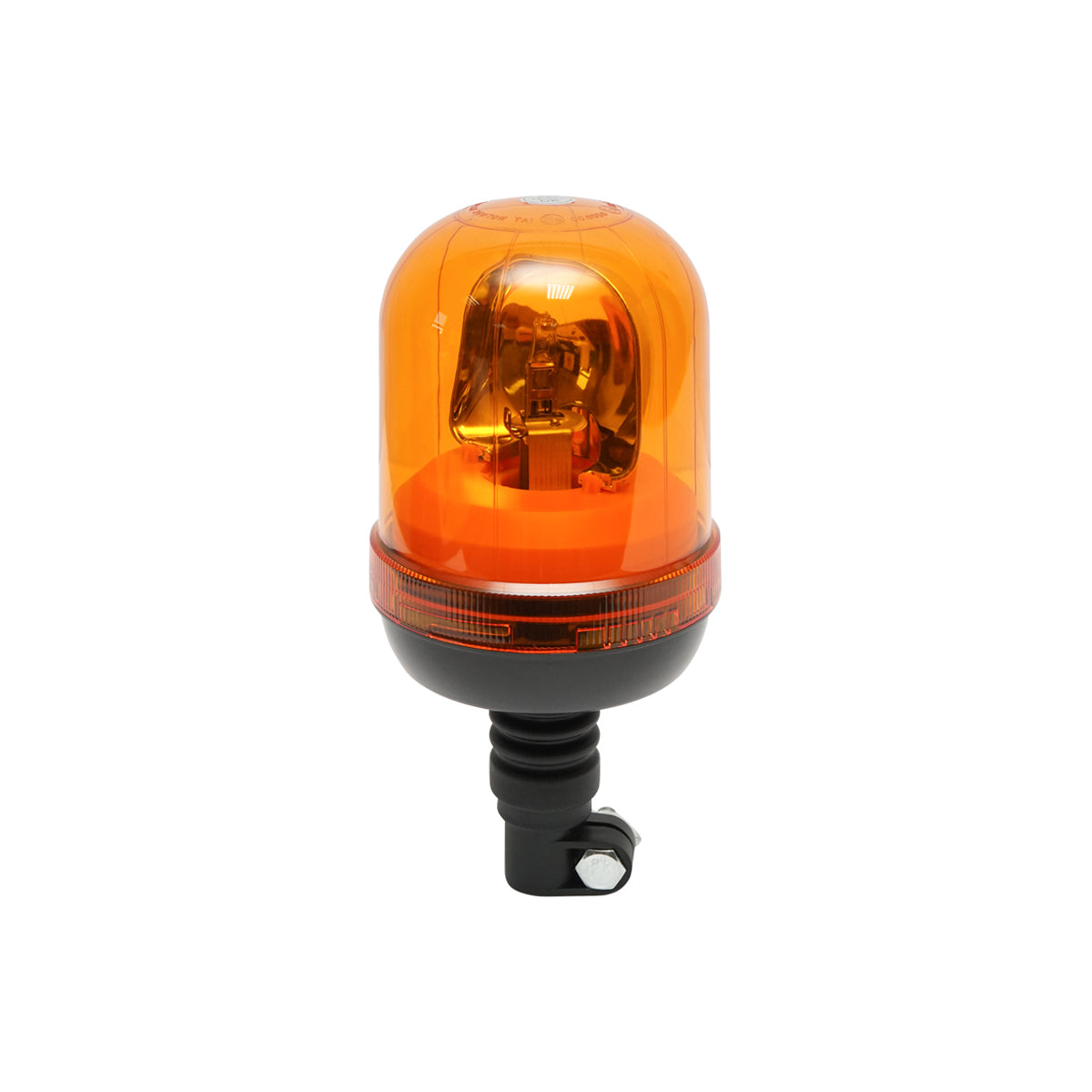 Lampeggiante con lampadina alogena H1 12–24V per montaggio su piede