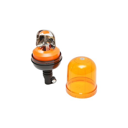 Lampeggiante con lampadina alogena H1 12–24V per montaggio su piede