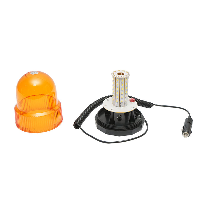 Lampeggiante LED 12–24V con base magnetica IP65