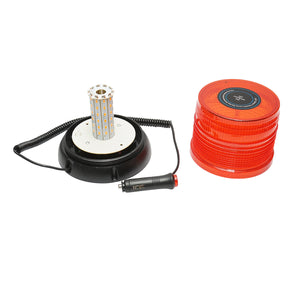 Lampeggiante LED 12–24V con base magnetica – IP65