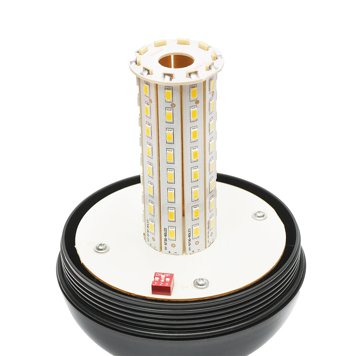 Lampeggiante LED 12–24V per supporto a piede con 3 funzioni, IP65