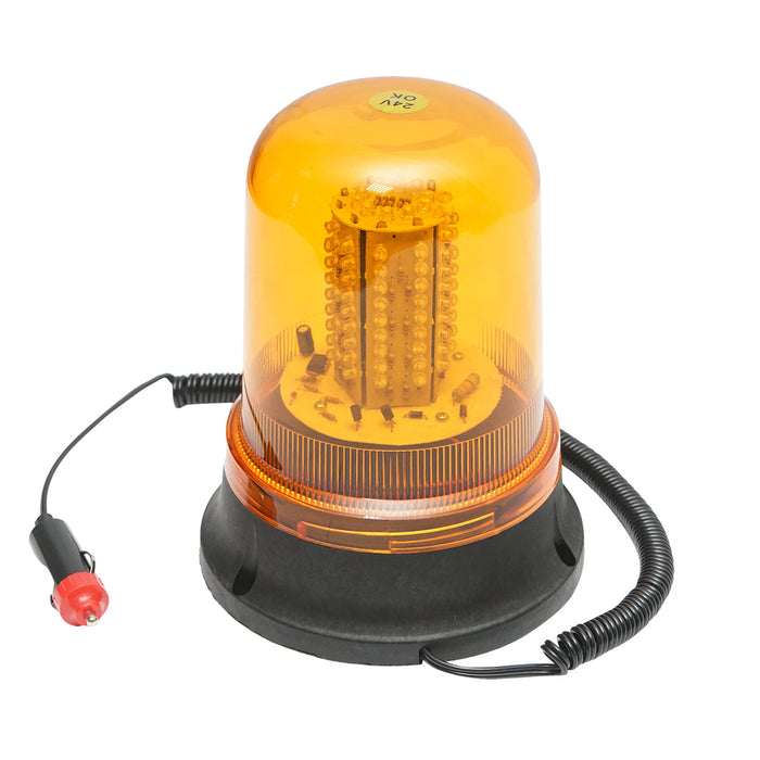 Lampeggiante LED 24V con base magnetica e alimentazione da accendisigari