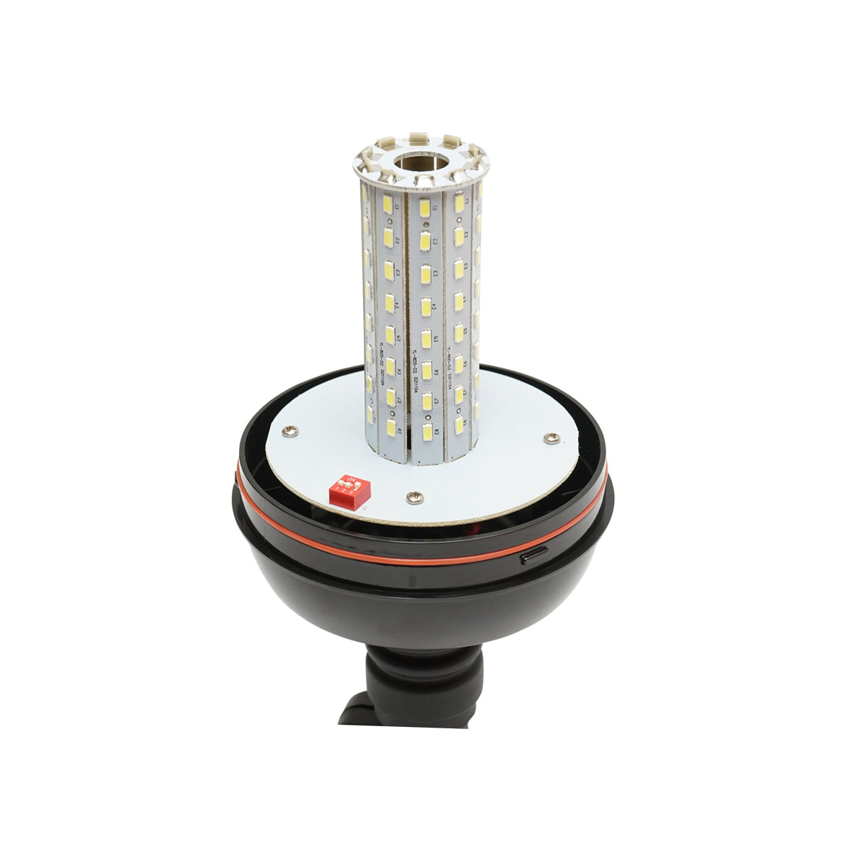 Lampeggiante LED con 80 SMD 12–24V per montaggio su piede