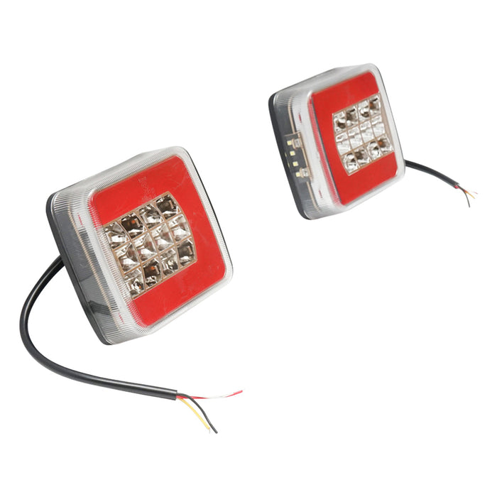 Luce di stop per rimorchio con LED 12/24 V set 106,4x98,8x35mm