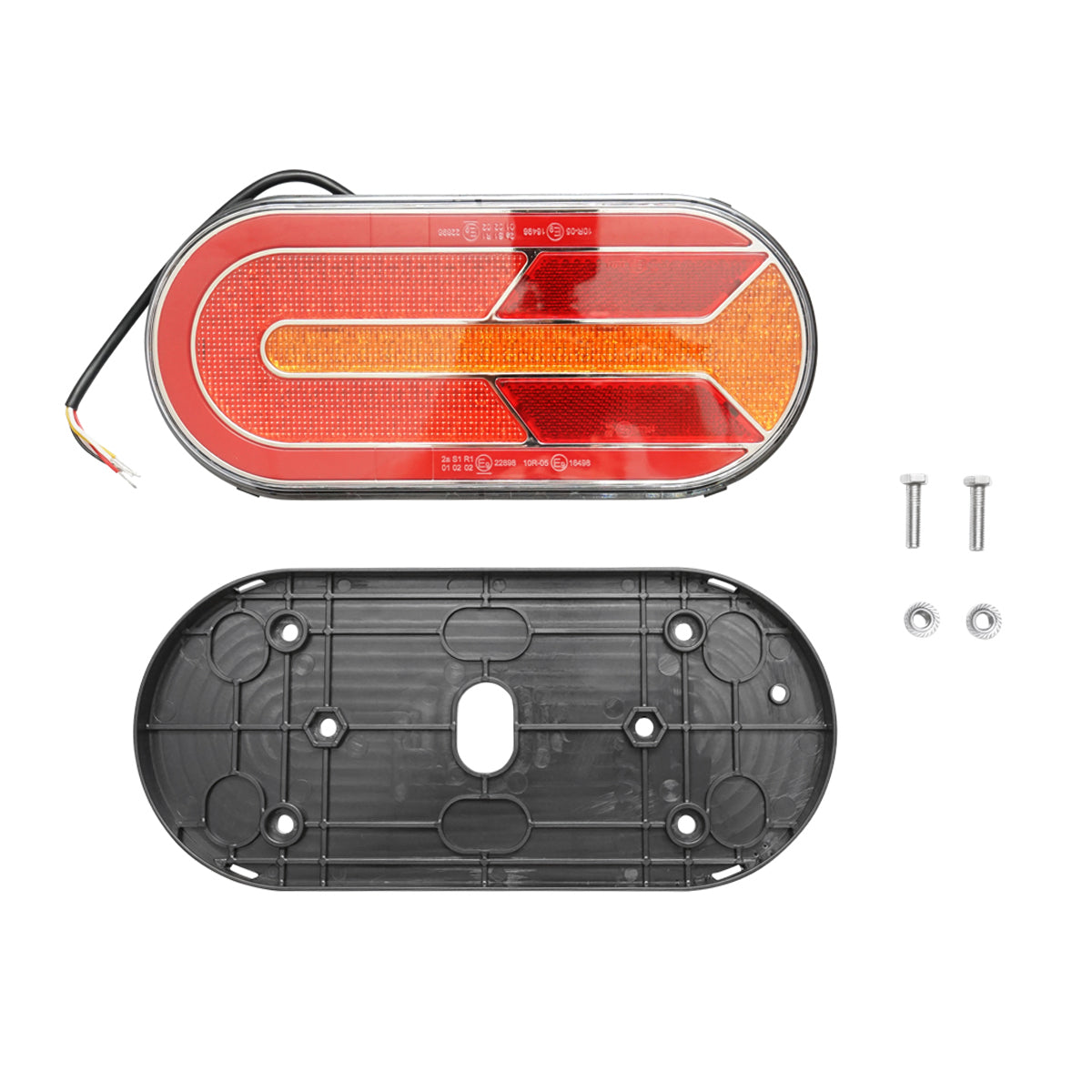 Luce freno posteriore a led 12-24V, 250x110x35mm Breckner Germany