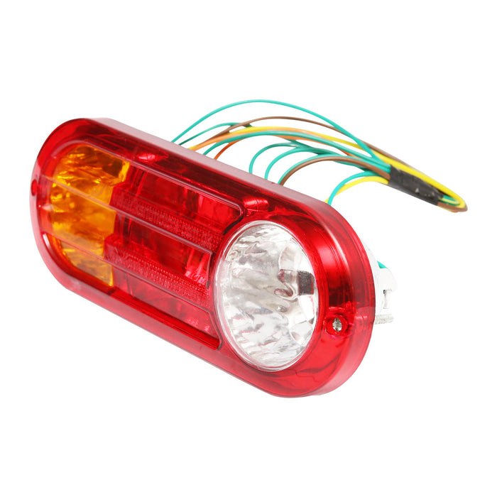 Luce freno posteriore ovale con striature 4 funzioni Breckner Germany