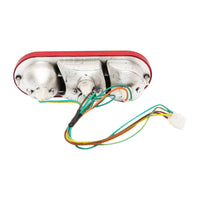 Luce freno posteriore ovale con striature 4 funzioni Breckner Germany