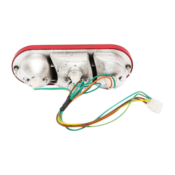 Luce freno posteriore ovale con striature 4 funzioni Breckner Germany