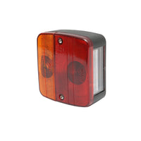 Luce freno posteriore sinistra/destra rimorchio/camion con illuminazione targa 105x97x49mm