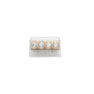 Morsettiera di fine stringa 10A 500V, 4 poli 1,5mm Leader