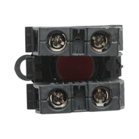 Pulsante convesso con ritorno 1NO+1NC rosso, 10A/600V AC, 1A/250V DC LA42 Breckner Germany