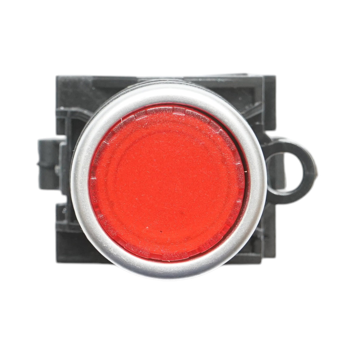 Pulsante di comando illuminato 24V AC/DC LED rosso con ritorno 1NO+1NC, 10A/600V AC, 1A/250V DC LA42 Breckner Germany