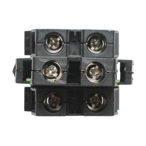 Pulsante luminoso convesso 24V AC/DC LED verde con ritorno 1NO+1NC, 10A/600V AC, 1A/250V DC LA42 Breckner Germany