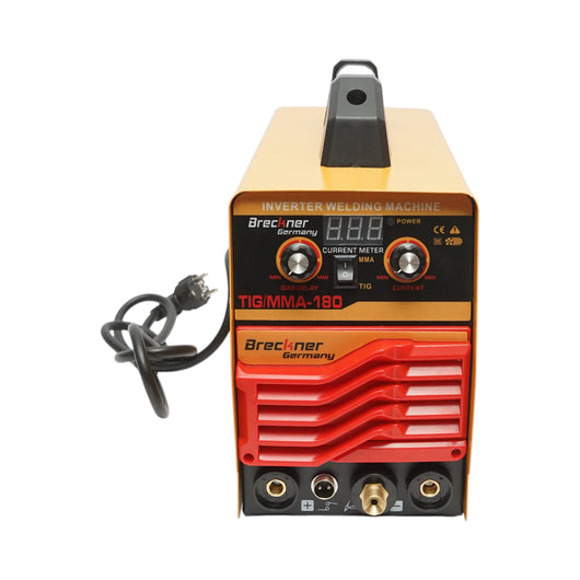 Saldatrice inverter 180A TIG/MMA, 220V con display digitale, tecnologia IGBT Breckner Germany