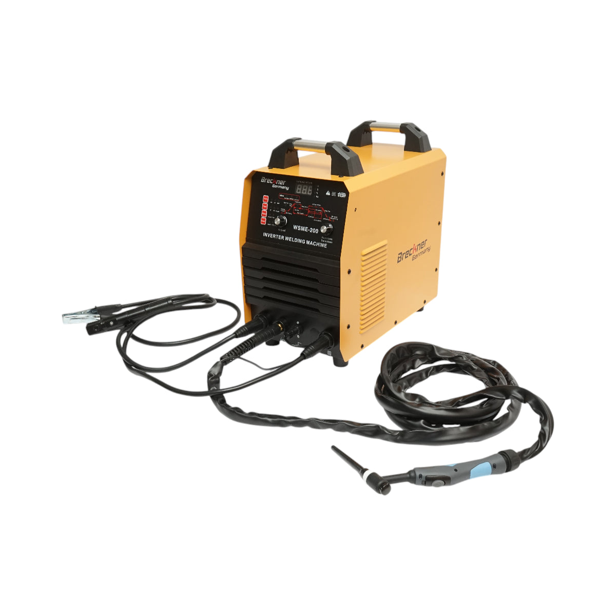 Saldatrice inverter 250A TIG Pulse AC/DC, MMA 220V con funzioni avanzate, display digitale WSME-200 Breckner Germany
