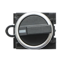 Selettore nero a 2 posizioni 1NO+1NC, 10A/600V AC, 1A/250V DC LA42 Breckner Germany