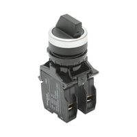 Selettore nero a 3 posizioni 2NO, 10A/600V AC, 1A/250V DC LA42 Breckner Germany