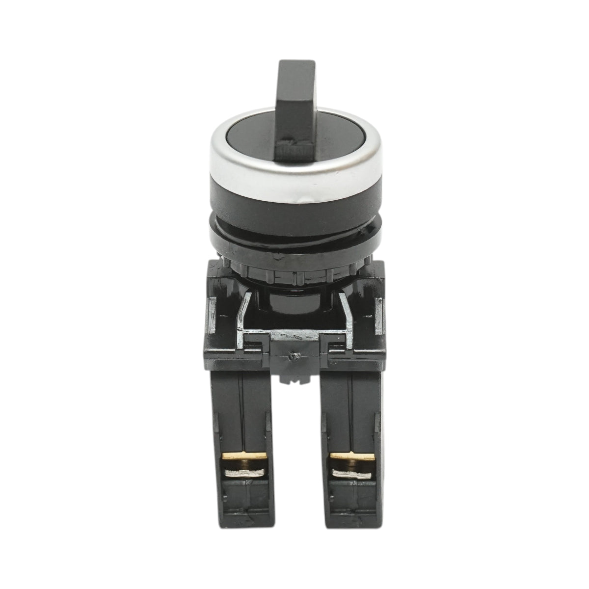 Selettore nero a 3 posizioni 2NO, 10A/600V AC, 1A/250V DC LA42 Breckner Germany