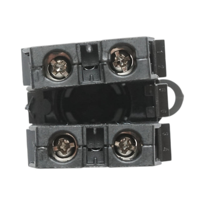 Selettore nero a 3 posizioni 2NO, 10A/600V AC, 1A/250V DC LA42 Breckner Germany