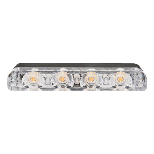 Set di 8 luci stroboscopiche LED gialle da 12V (4 LED per modulo) Breckner Germany