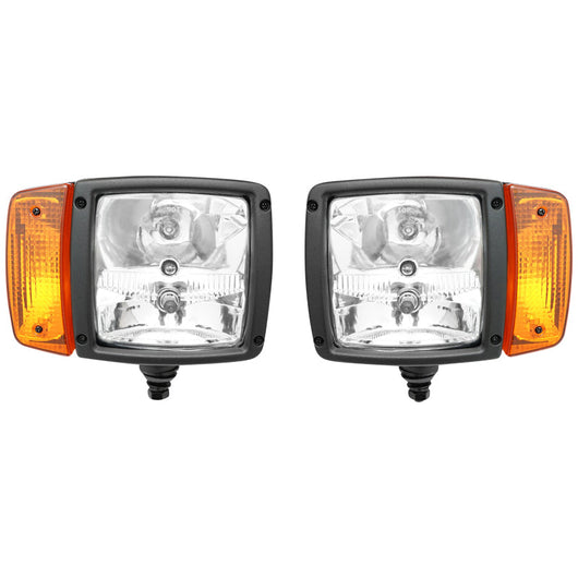 Set di fari anteriori con indicatori di direzione destro e sinistro 12V HR-A-035 Breckner Germany