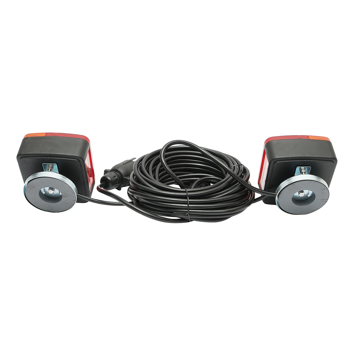 Set di lampade magnetiche per rimorchi da 12 V, spina a 7 poli, cavo da 2,5 m tra le luci posteriori, cavo spina da 7,5 m Breckner Germany