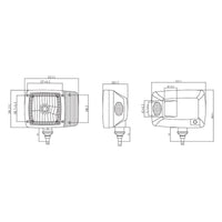 Set di lampade tipo faro con indicatori di direzione destro e sinistro 12V HR-A-023 Breckner Germany