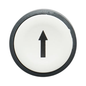 Testa del pulsante di controllo bianca freccia verso l'alto Ø 22mm ZBE Breckner Germany
