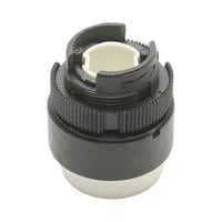 Testa del pulsante di controllo convessa bianca con freccia verso l'alto Ø 22mm LAY5 Breckner Germany