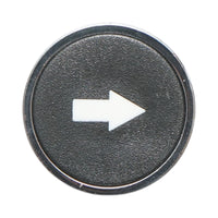 Testa del pulsante di controllo nera freccia verso il basso Ø 22mm LAY5 Breckner Germany