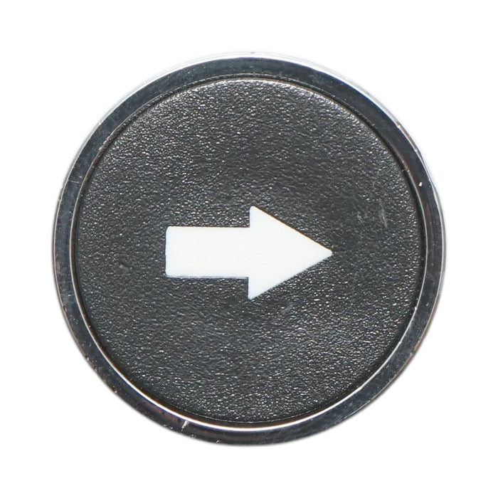 Testa del pulsante di controllo nera freccia verso il basso Ø 22mm LAY5 Breckner Germany