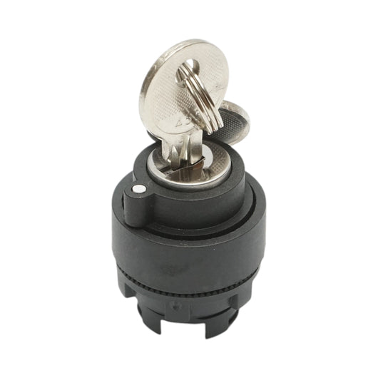 Testa manopola selettore a 2 posizioni con ritenuta chiave Ø 22mm LAY5 Breckner Germany