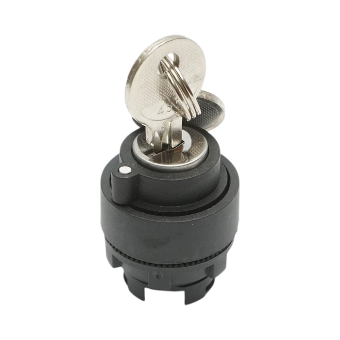 Testa manopola selettore a 2 posizioni con ritenuta chiave Ø 22mm LAY5 Breckner Germany