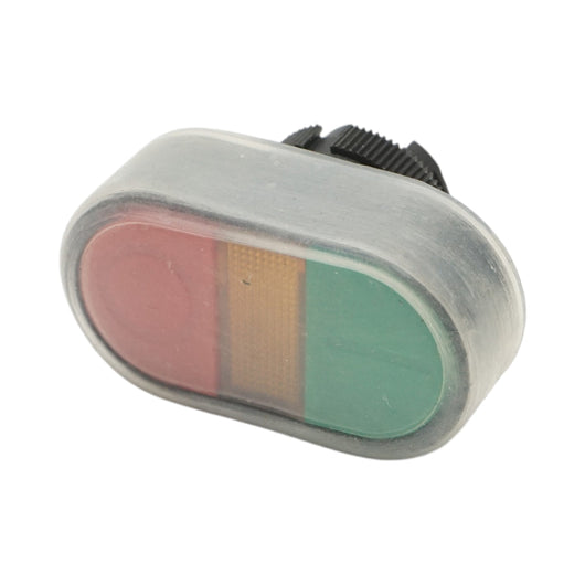 Testa pulsante di comando doppio rosso-verde con cappuccio protettivo Ø 22mm LAY5 Breckner Germany