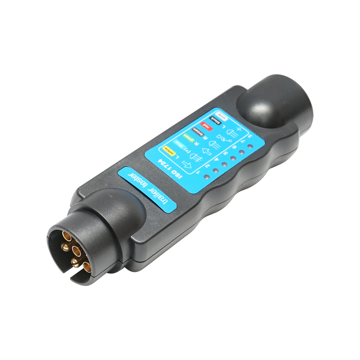 Tester luci rimorchio, presa femmina-maschio a 7 pin Breckner Germany