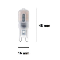G9 SET 2 LAMPADINE A LED 2,2W LUCE CALDA 3000K 190 LUMEN FAN EUROPE