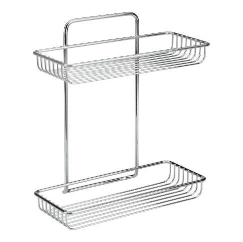 MENSOLA RETTANGOLARE 2 PIANI ATLANTIS METALTEX