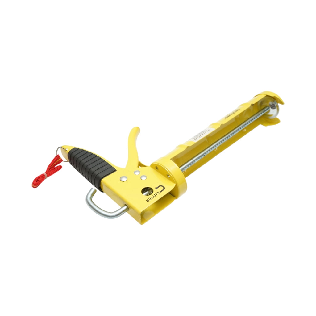 Pistola professionale per tubi in silicone da 225 mm, con taglierina integrata, asta ad ago e gancio Crownman.