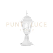 LUME-PALETTO ROMA BIANCO 1 LUCE ATTACCO E27 IP44 14,6X14,6X39CM