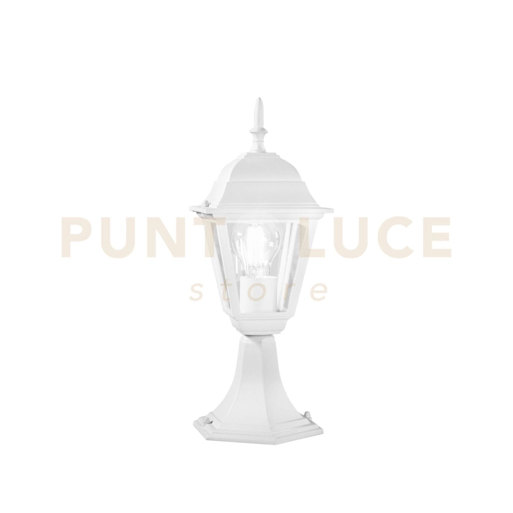 LUME-PALETTO ROMA BIANCO 1 LUCE ATTACCO E27 IP44 14,6X14,6X39CM