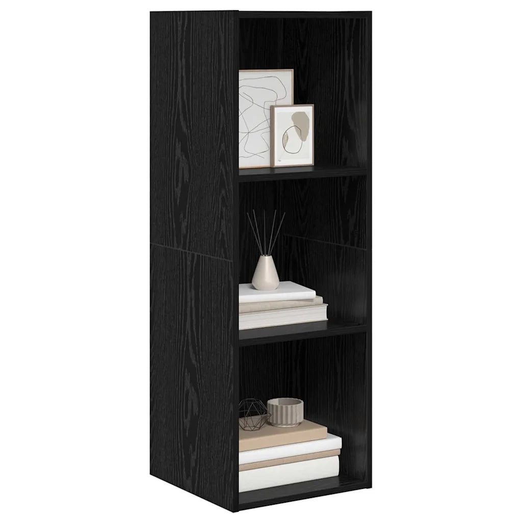 Set mobile TV-Credenza per TV Rovere Nero 37 x 37 x 107 cm Legno multistrato 206397